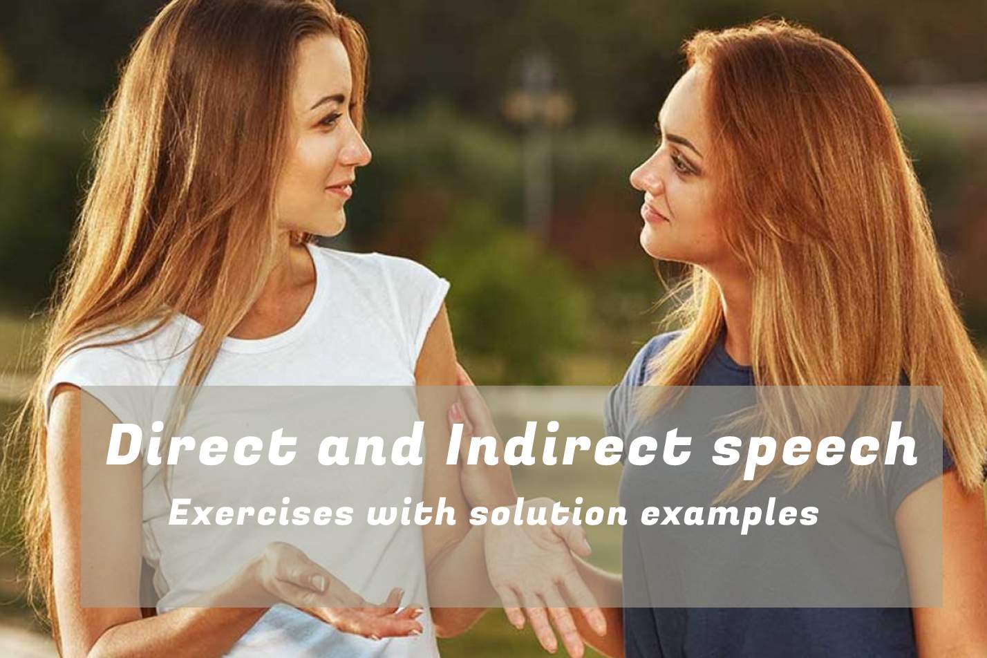 Direct and indirect speech for class 8